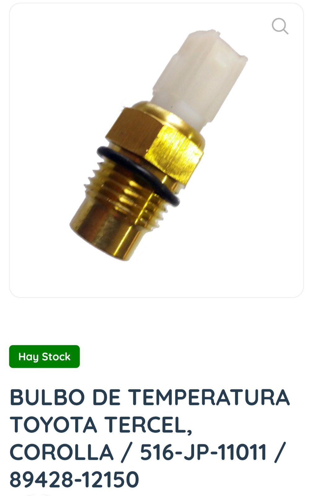 BULBO DE TEMPERATURA 2E